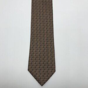 Stafford Men's 100% Polyester Brown 3.25" X 60" Tie